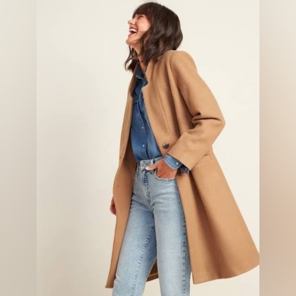 Stylish Tan Overcoat
